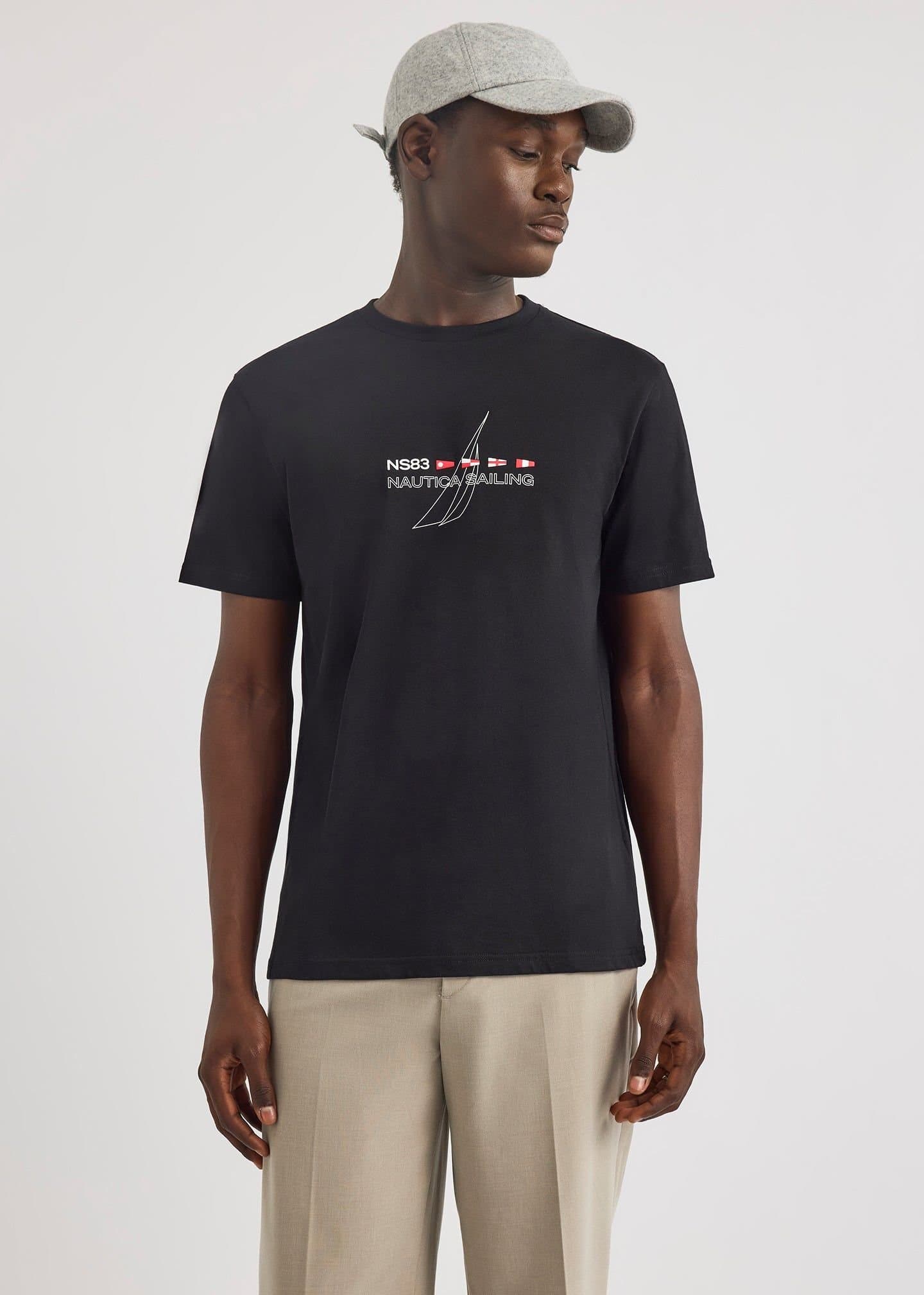Nautica Nautica Men's Aukai SS T-Shirt in Black