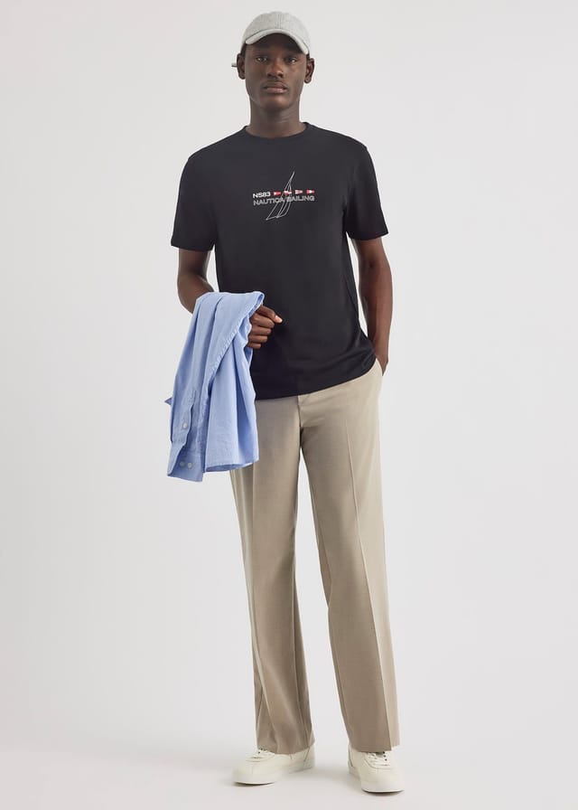 Nautica Nautica Men's Aukai SS T-Shirt in Black - 3