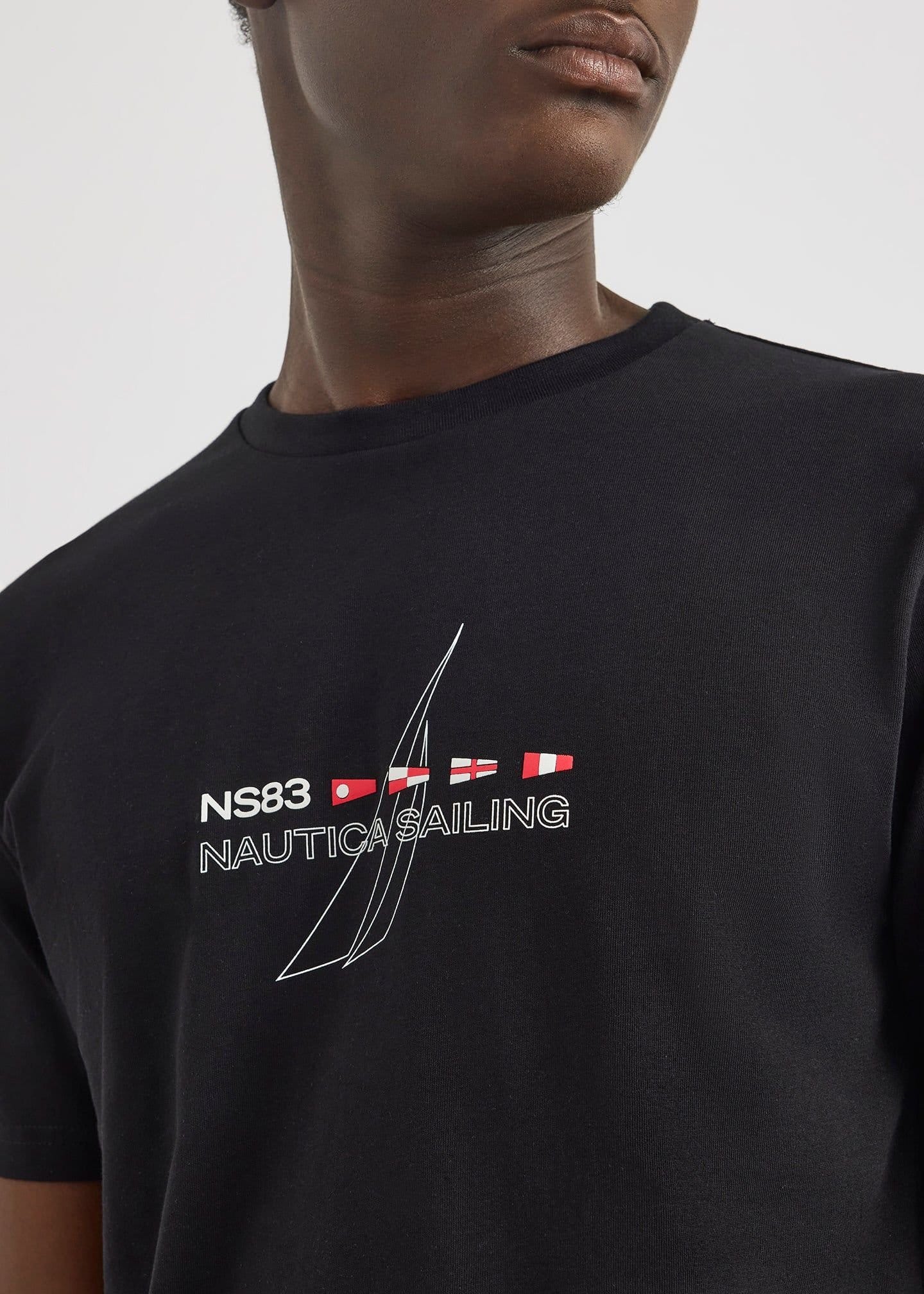 Nautica Nautica Men's Aukai SS T-Shirt in Black - 4