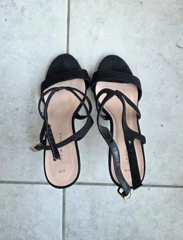 New Look Black high heels size 4