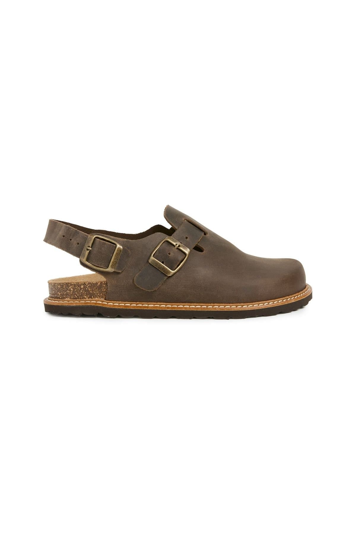 Celtic & Co Celtic & Co Women's Welt Sole Sling Back Clogs in Dark Brown