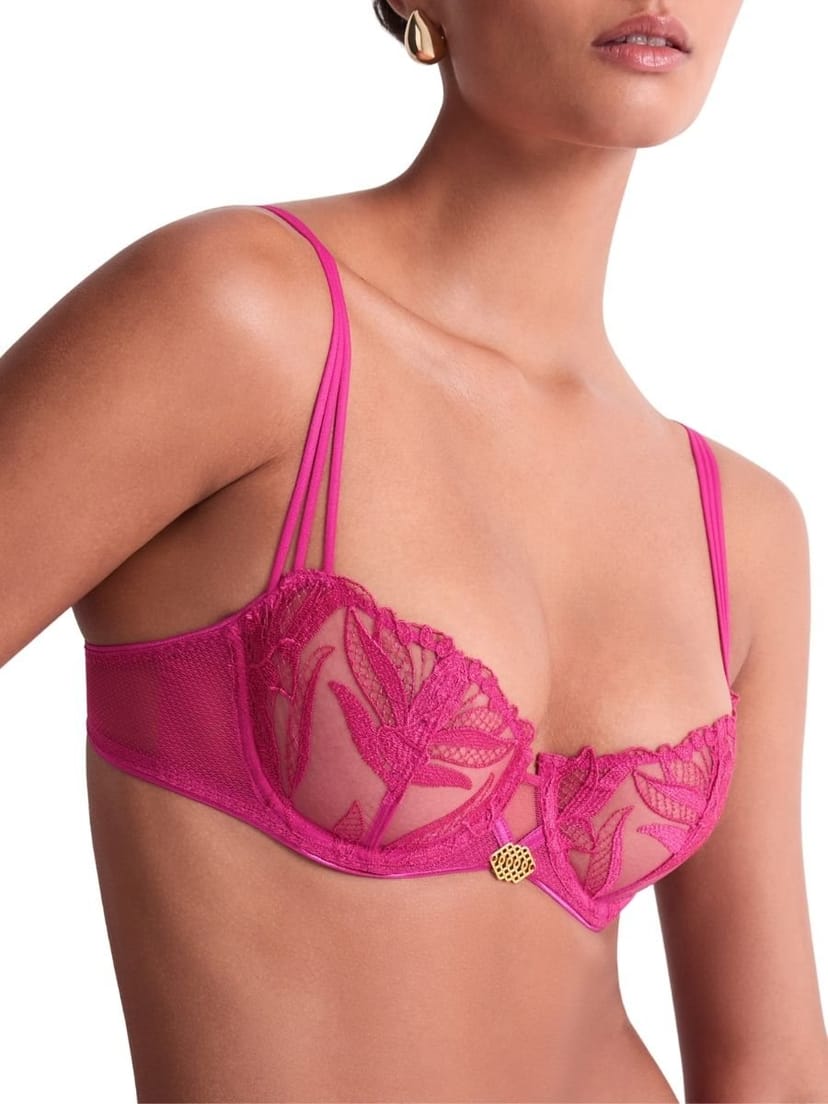 Aubade Aubade Women's Sweet Euphoria Half Cup Bra in Pink - 1
