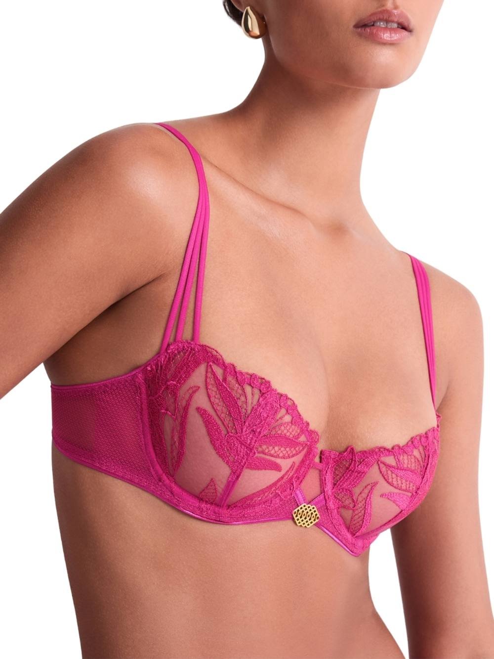 Aubade Aubade Women's Sweet Euphoria Half Cup Bra in Pink - 3