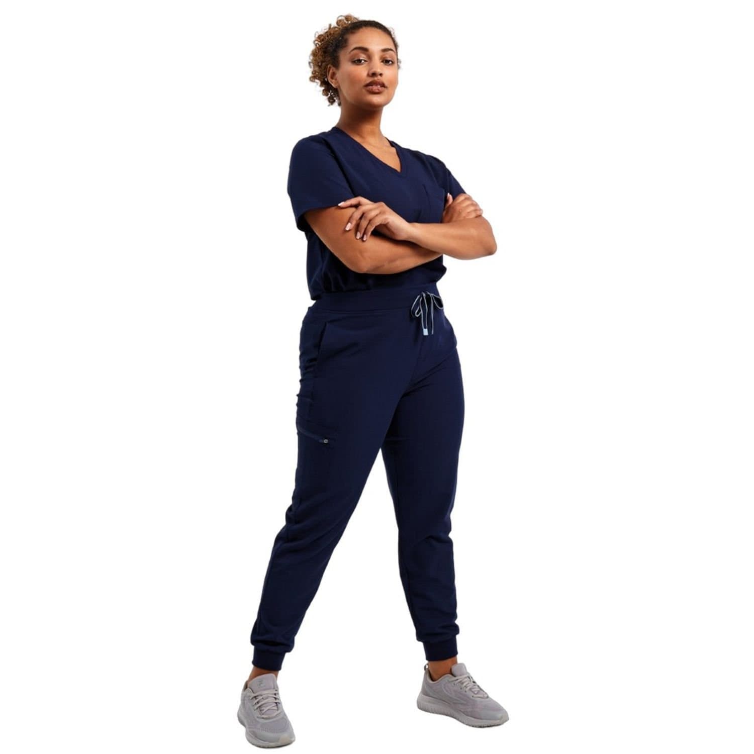 Onna Onna Women's Energized Stretch Jogging Bottoms in Navy