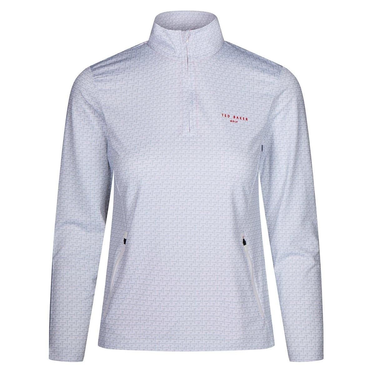 Ted Baker Ted Baker Women's Thimpson Half Zip Golf Mid Layer in White