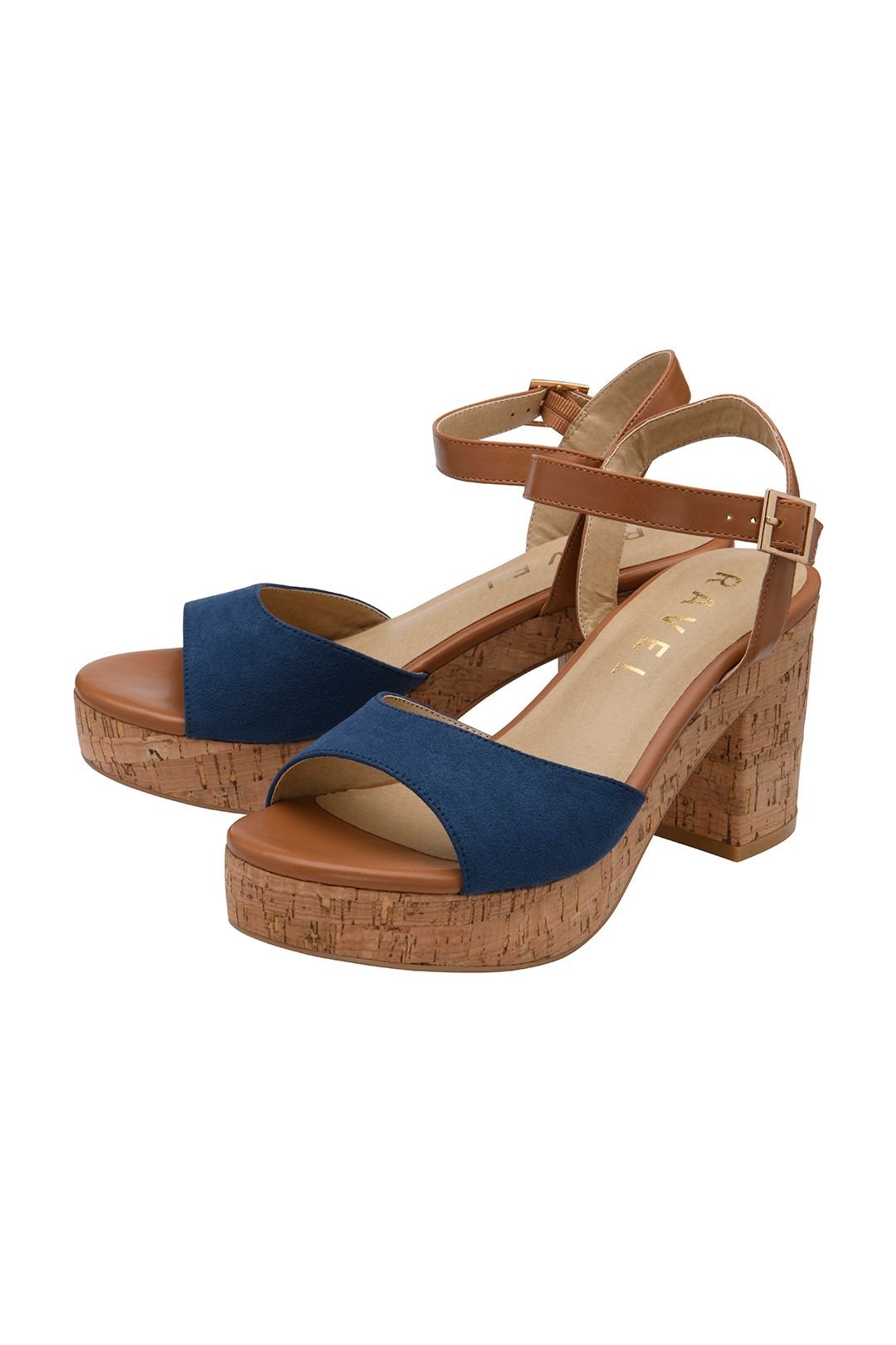 Ravel Ravel Women's 'Hauxley' Microfibre Block-Heel Sandals in Navy - 2