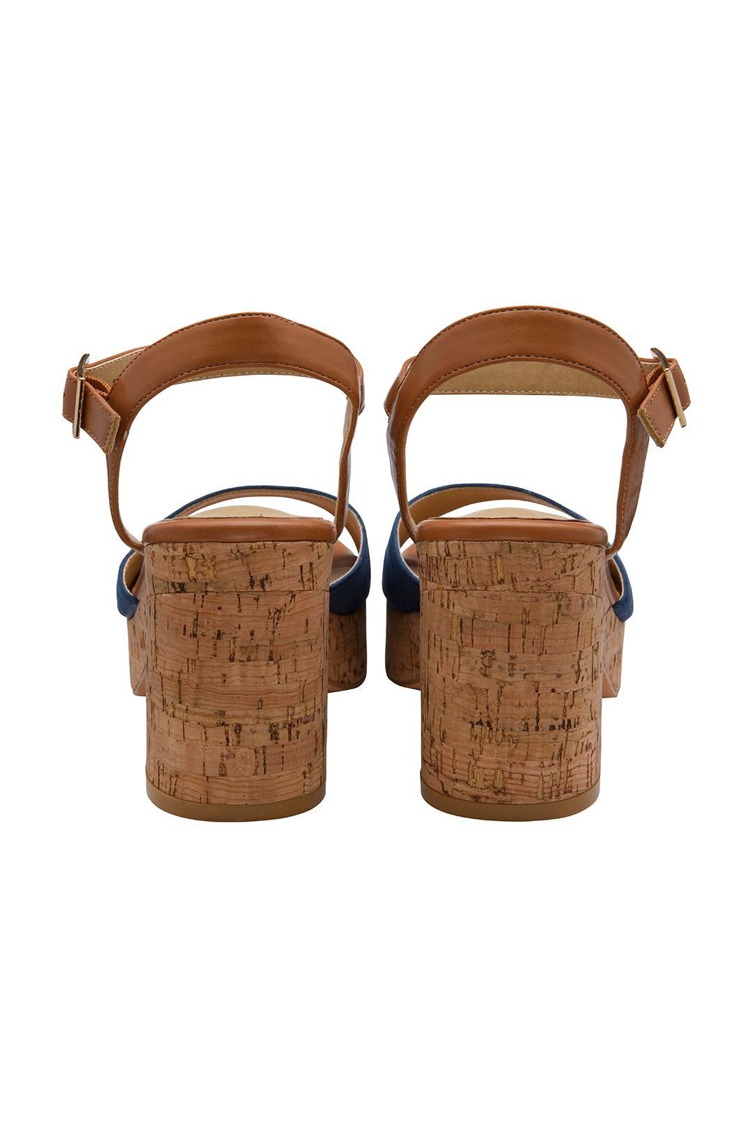 Ravel Ravel Women's 'Hauxley' Microfibre Block-Heel Sandals in Navy - 3