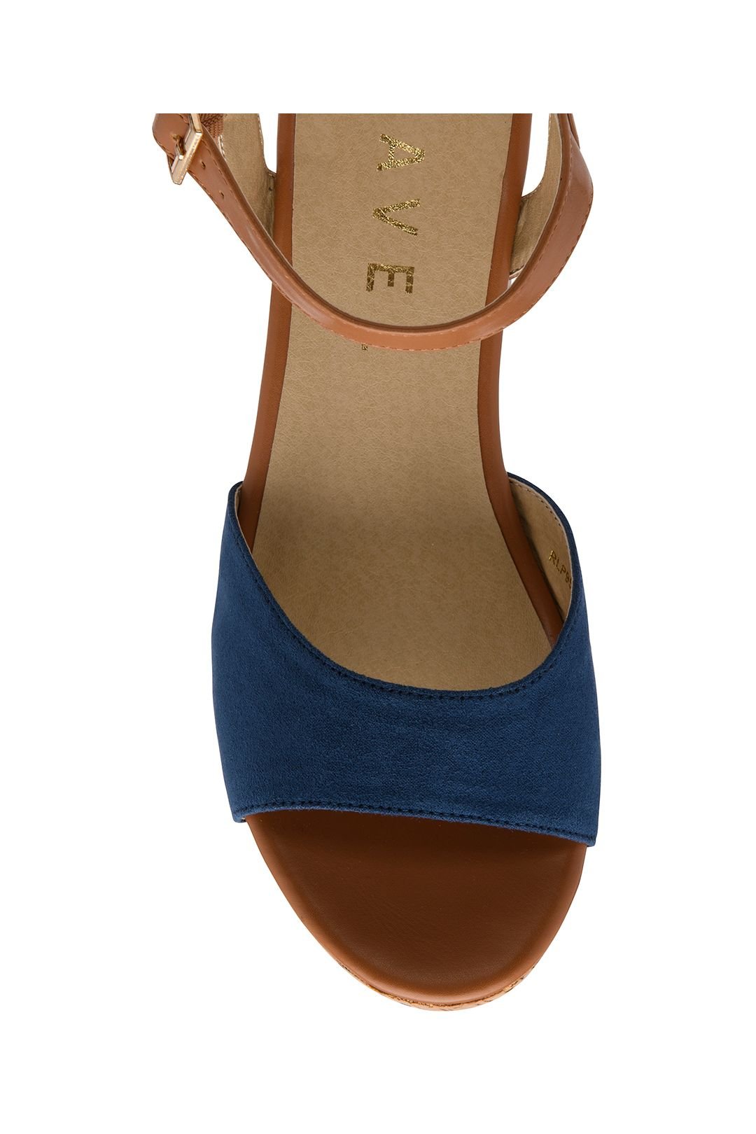 Ravel Ravel Women's 'Hauxley' Microfibre Block-Heel Sandals in Navy - 4