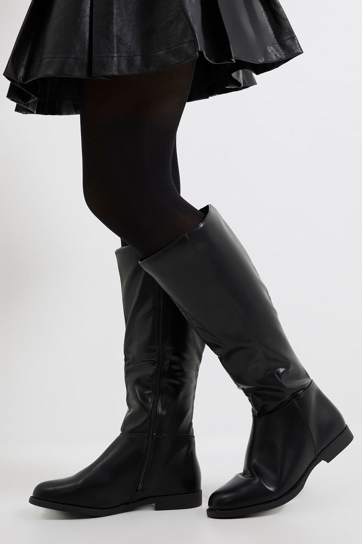 Dorothy Perkins Dorothy Perkins Women's Karla Knee High Flat Boots in Black