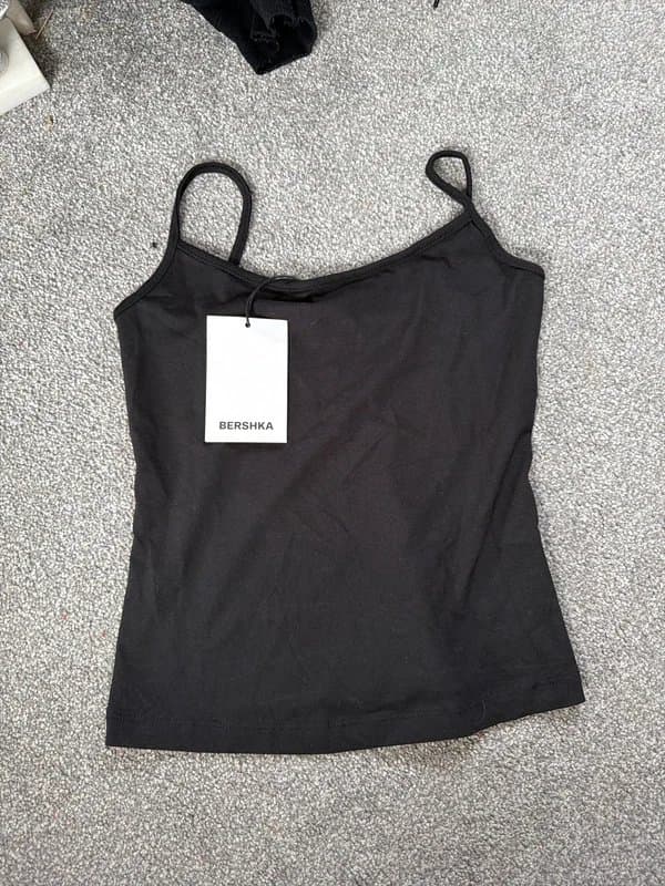Bershka Black tank top