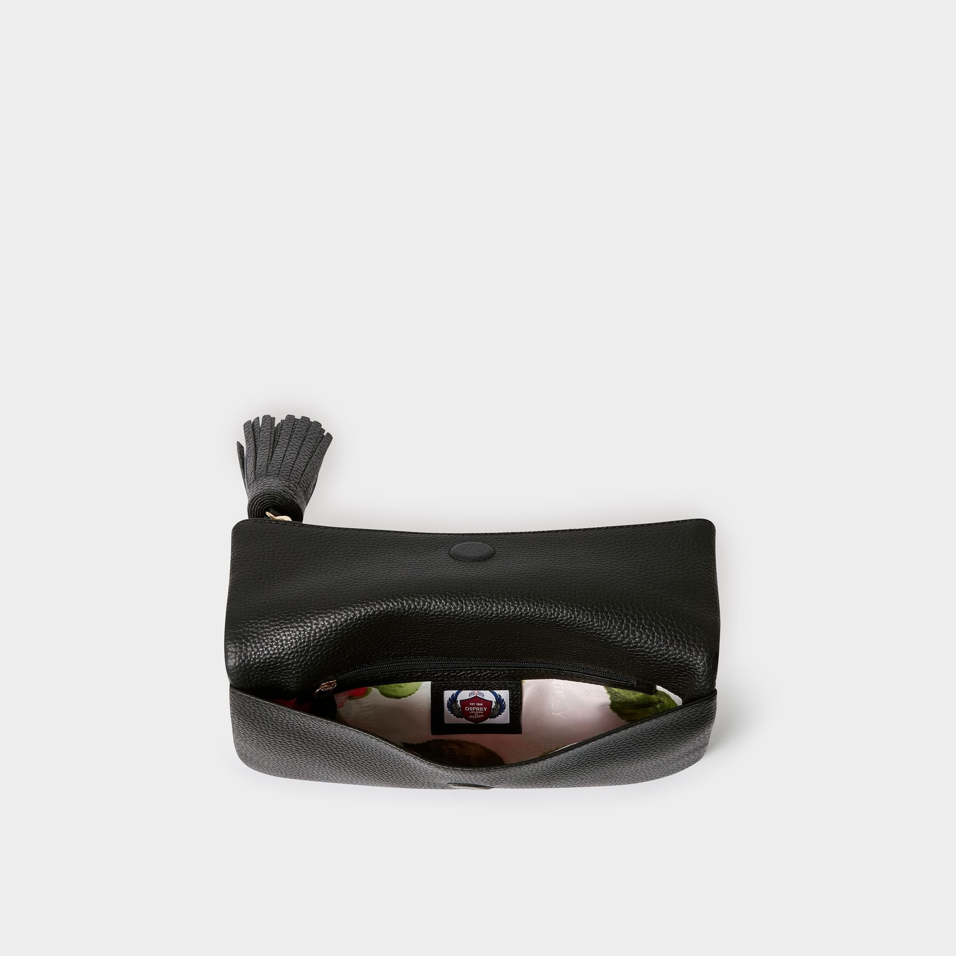 OSPREY LONDON OSPREY LONDON Women's The Bexley Leather Clutch Bag in Black - 4