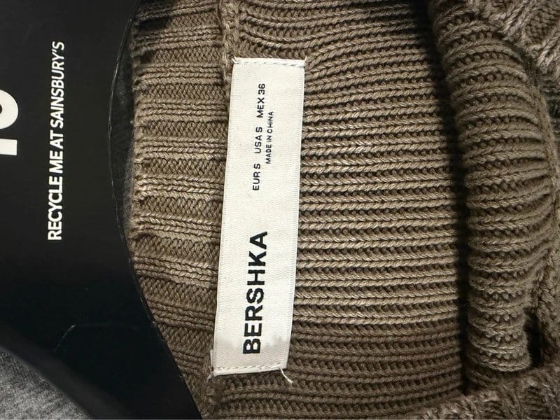 Bershka Khaki Knitted Jumper