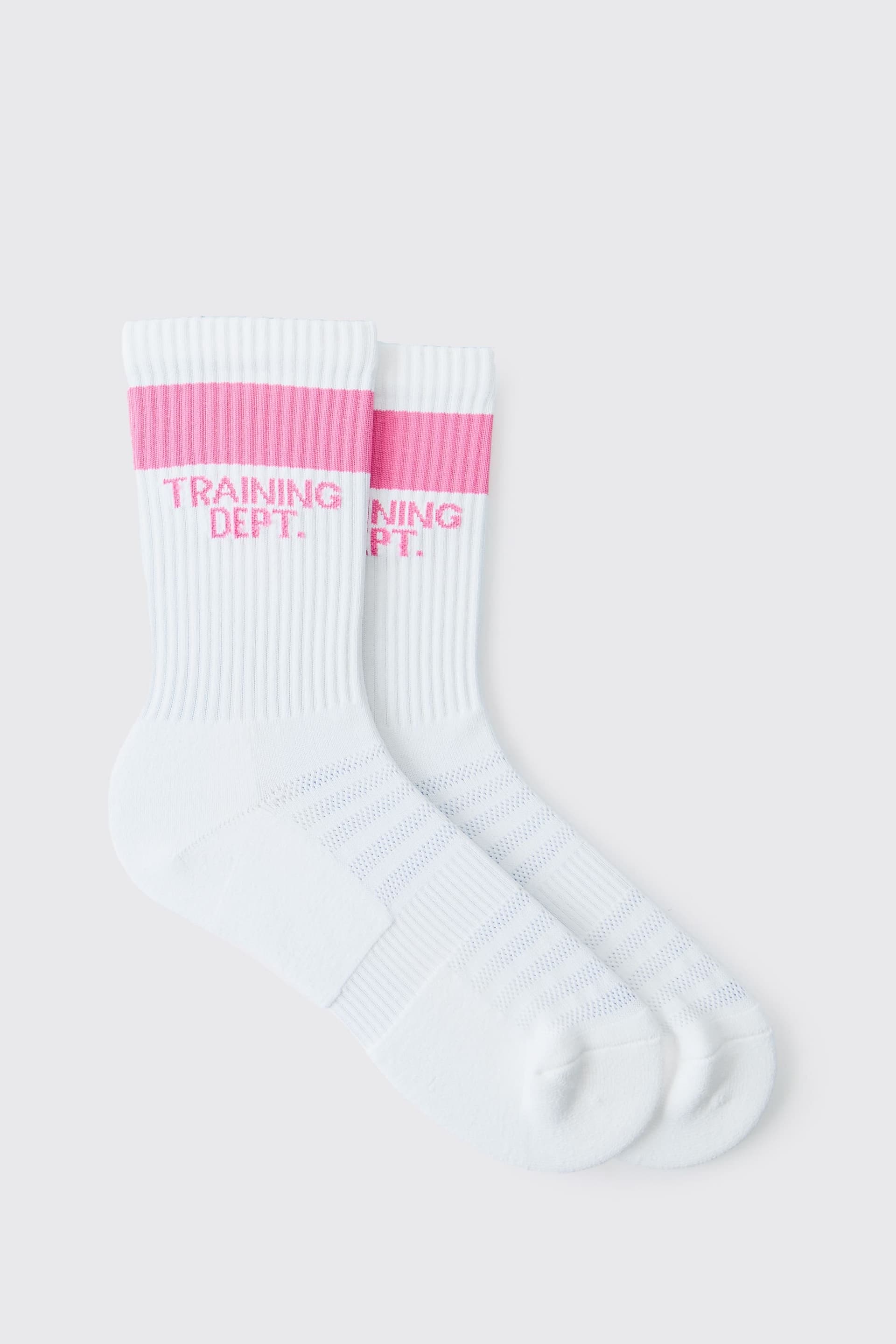 Training Dept. Training Dept. Men's Training Dept Cushioned Crew Socks in Pink