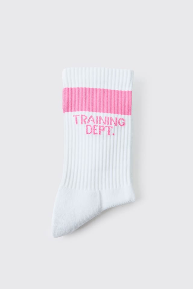 Training Dept. Training Dept. Men's Training Dept Cushioned Crew Socks in Pink - 2