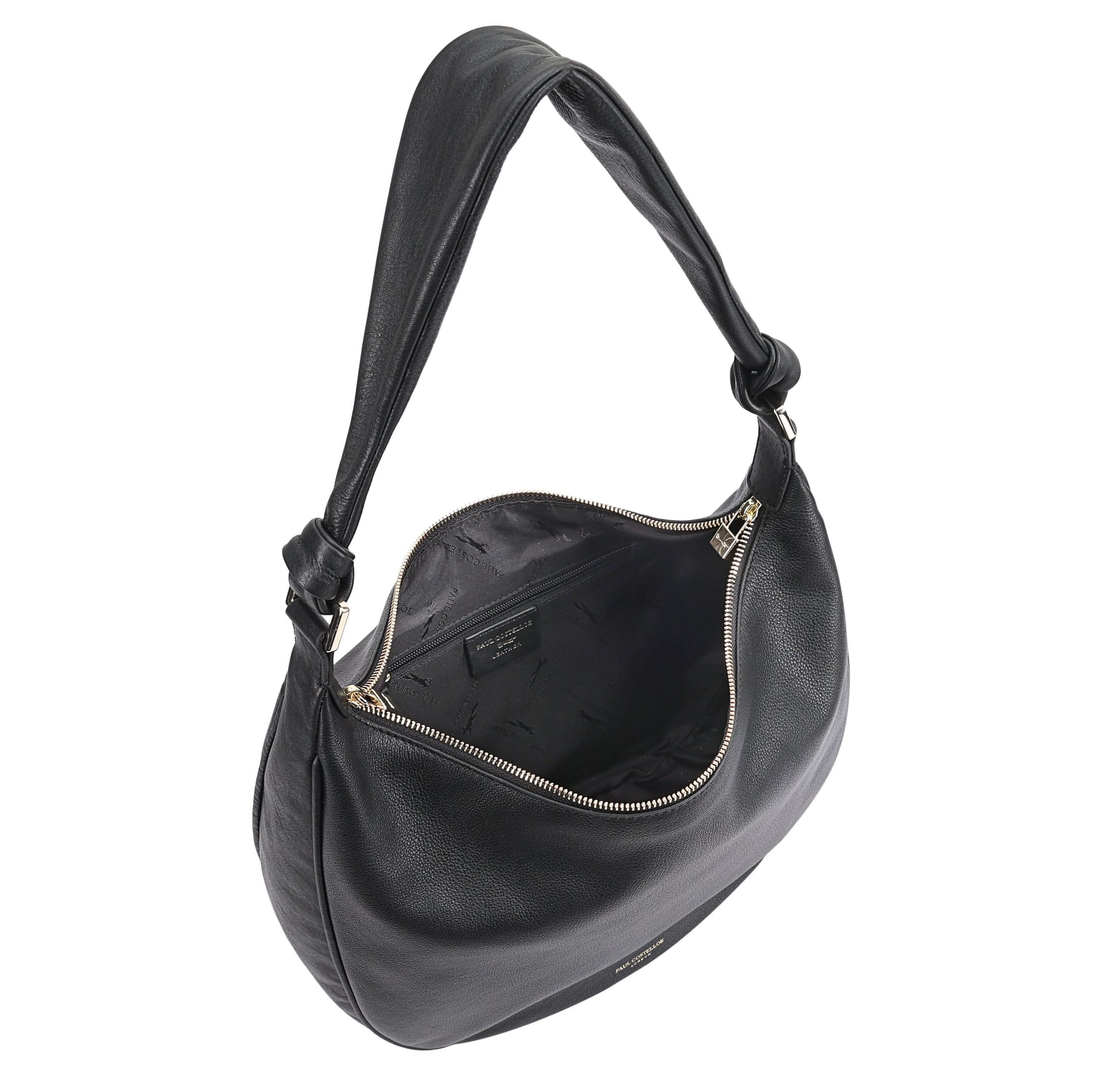 Paul Costelloe Paul Costelloe Women's Anum Leather Shoulder Bag in Black - 4