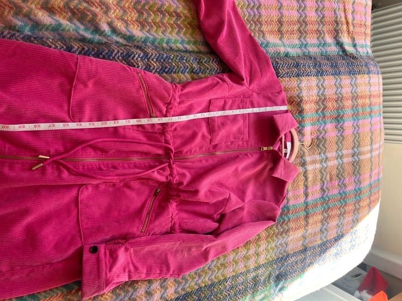 Dancing Leopard Corduroy bright pink dress