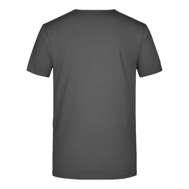 James and Nicholson James and Nicholson Men's V Neck Slim T-Shirt in Dark Grey - 2