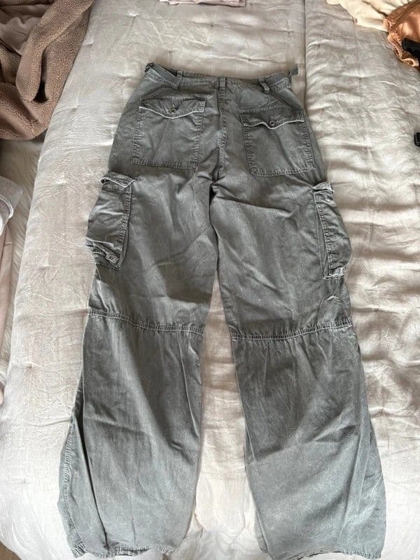 Bershka Bershka Grey Cargo Pants - 1