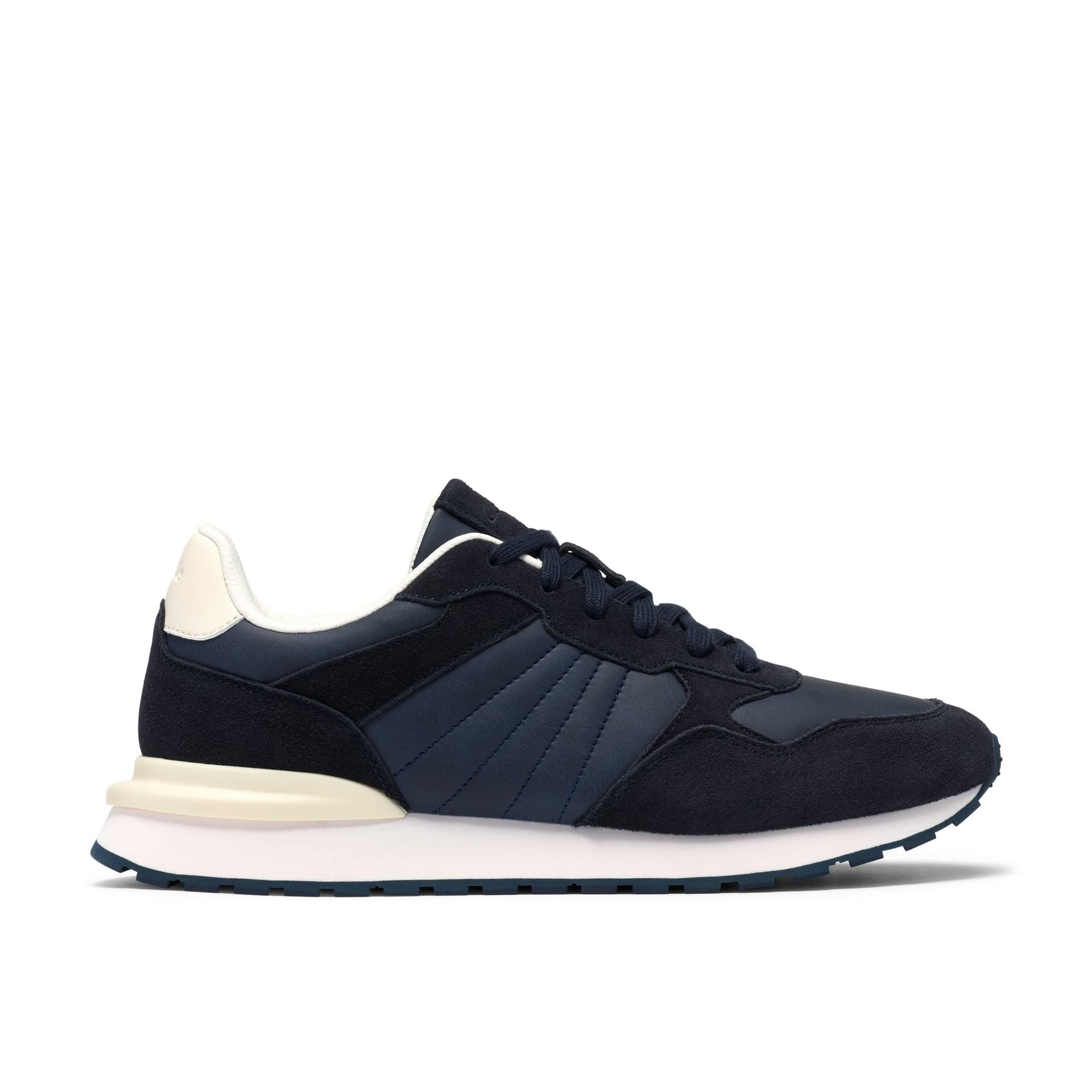 Clarks Clarks Men's Franco Lace Navy Trainers, Lace Up in Blue