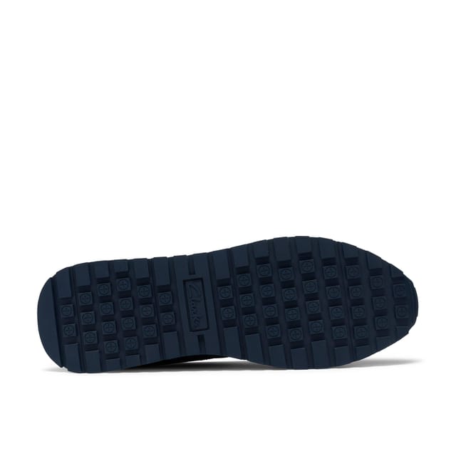 Clarks Clarks Men's Franco Lace Navy Trainers, Lace Up in Blue - 3