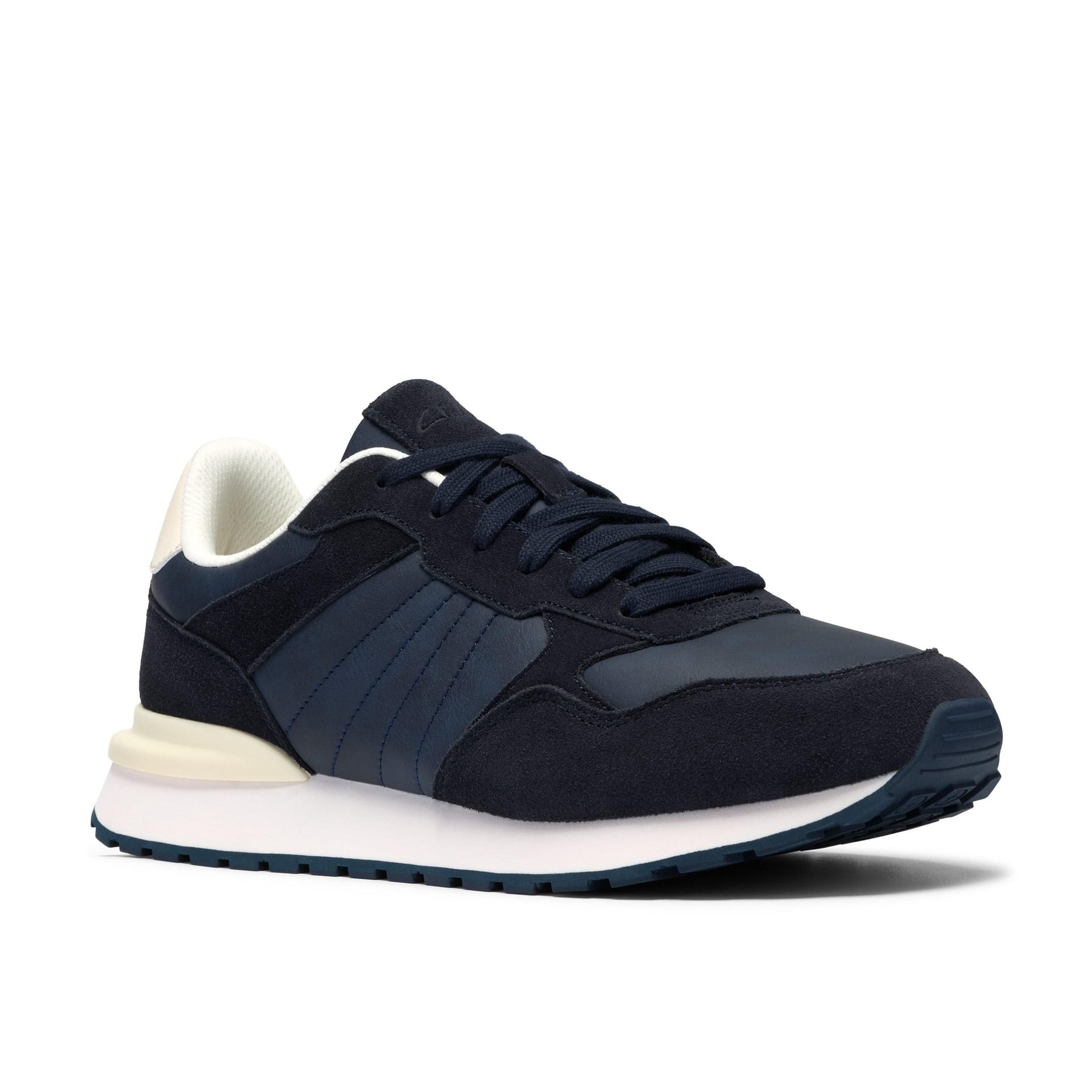 Clarks Clarks Men's Franco Lace Navy Trainers, Lace Up in Blue - 4