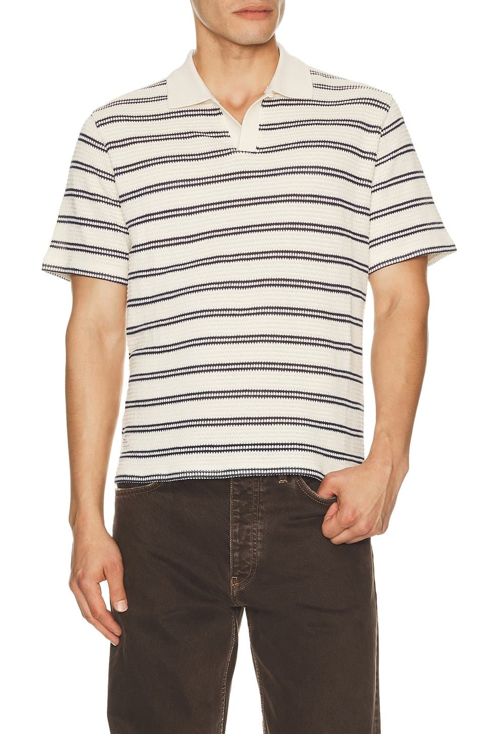 revolve Moore Open Collar Polo