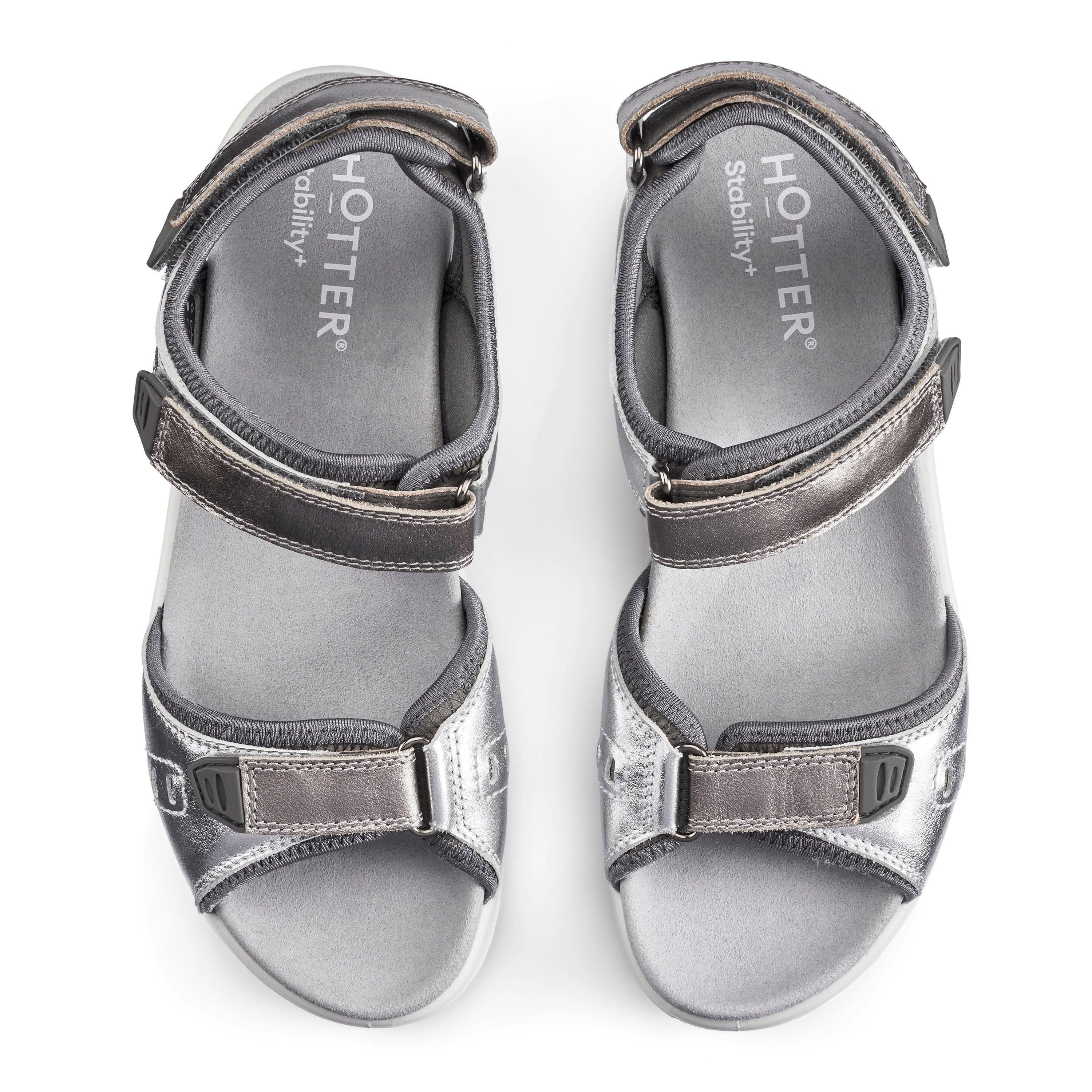 Hotter Hotter Women's Wide Fit 'Walk II' Sandals in Metallics - 3