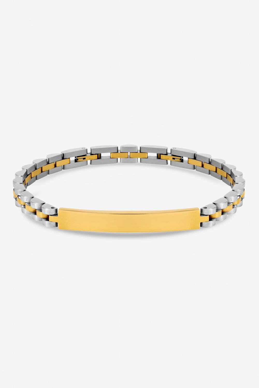 Inicio Inicio Men's Waterproof Two Tone Linked Bracelet - Gift Pouch - 1