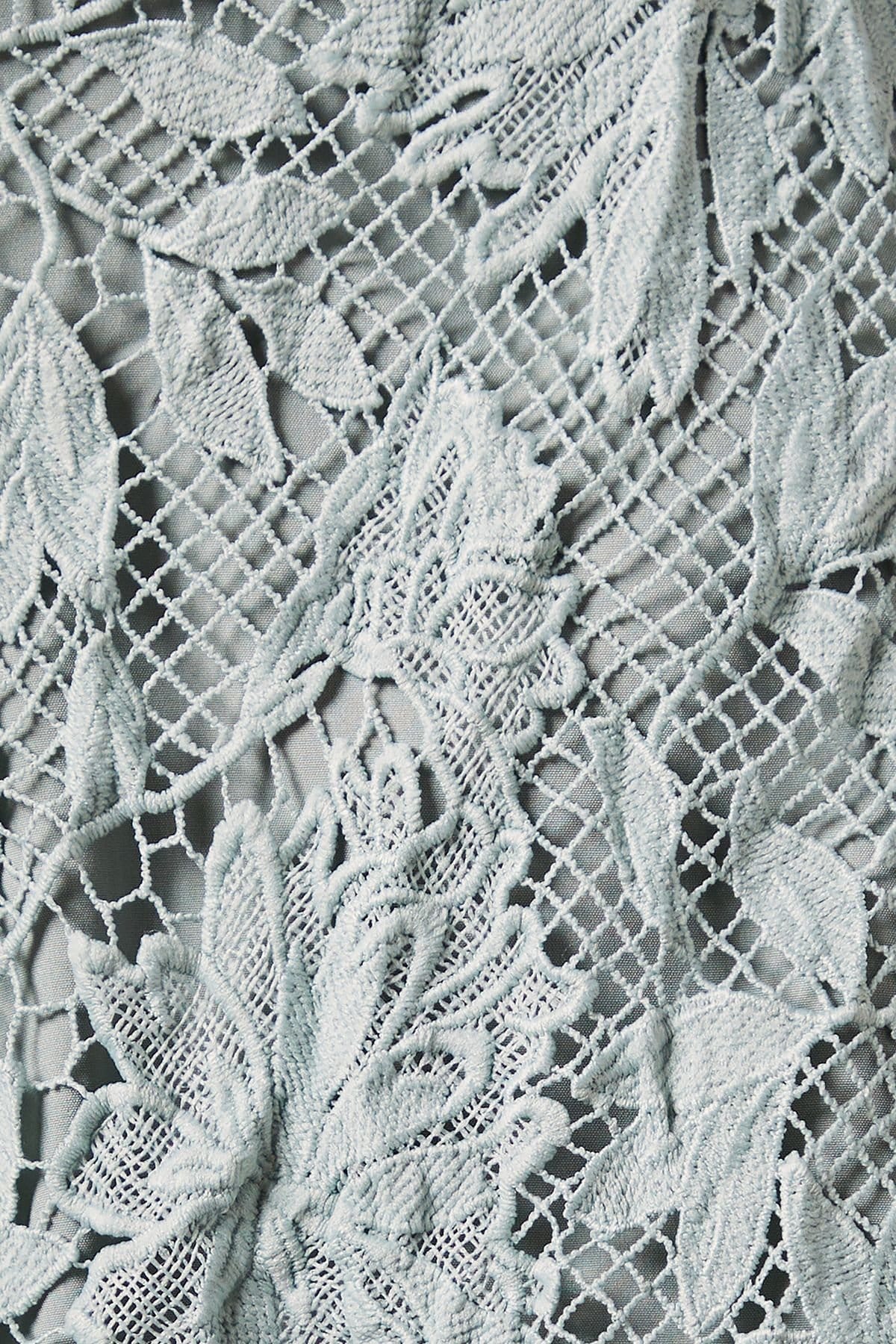 Coast Coast Women's Petite Lace Shorts With Satin Waist in Blue - 4