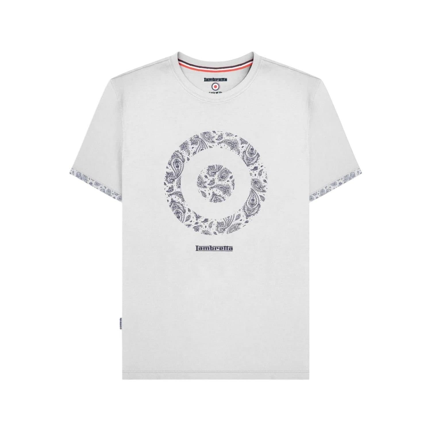 Lambretta Lambretta Men's Paisley Target T-Shirt in White