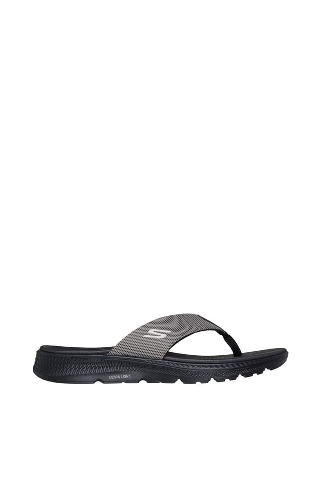 Skechers Skechers Men's GO CONSISTENT SANDAL 2.03 Point Sandal W/ Printed Pu Taupe & Black Synthetic - 2
