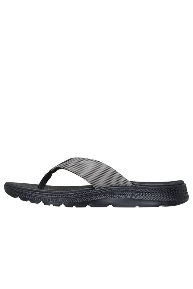 Skechers Skechers Men's GO CONSISTENT SANDAL 2.03 Point Sandal W/ Printed Pu Taupe & Black Synthetic - 3