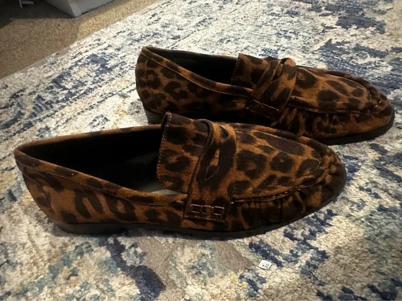 ASOS ASOS women leopard loafers size 5