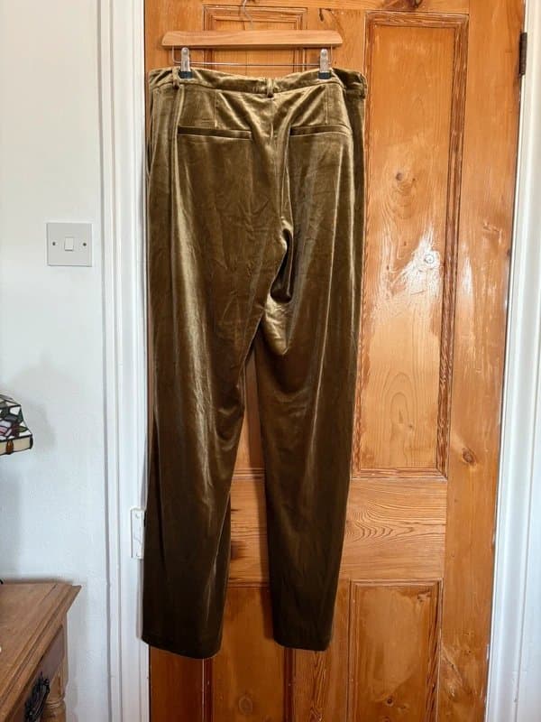 ASOS Design Tall velvet wide leg trousers