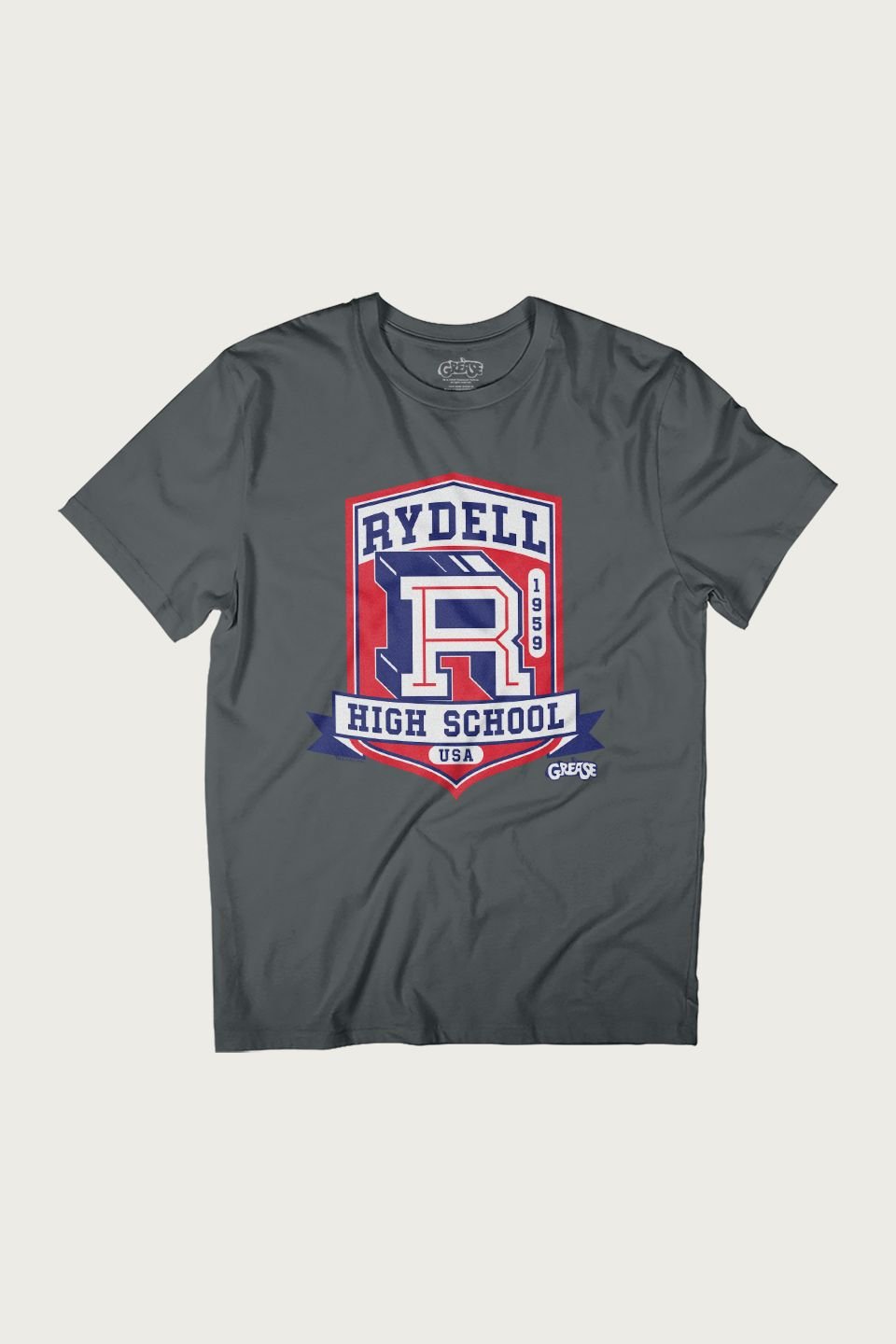 Grease Grease Men's Rydell High School T-Shirt in Charcoal - 2