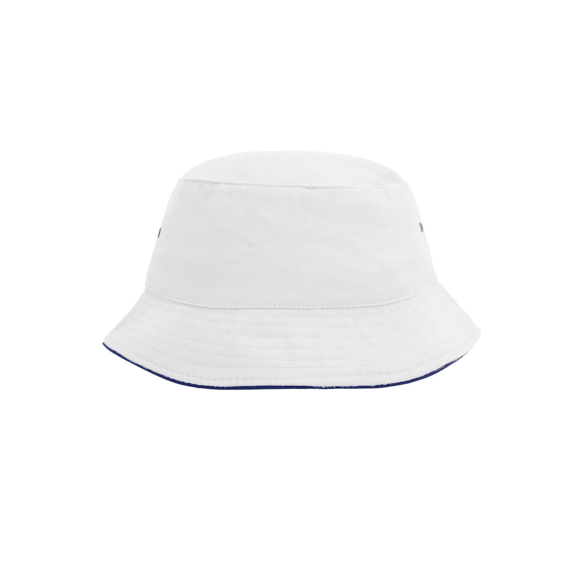 Myrtle Beach Myrtle Beach Men's Fisherman Piped Bucket Hat in Off-White