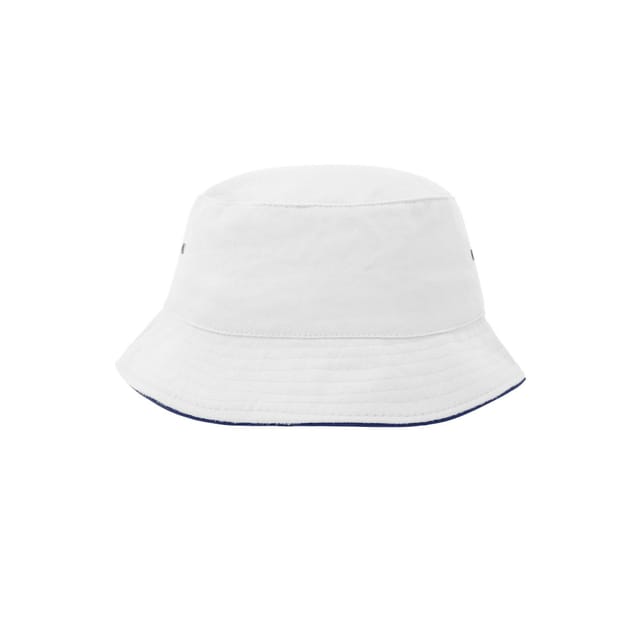 Myrtle Beach Myrtle Beach Men's Fisherman Piped Bucket Hat in Off-White - 2