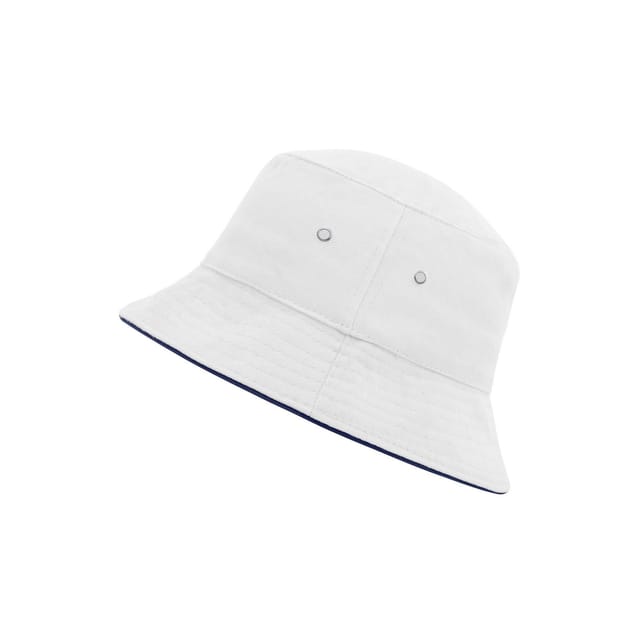 Myrtle Beach Myrtle Beach Men's Fisherman Piped Bucket Hat in Off-White - 3