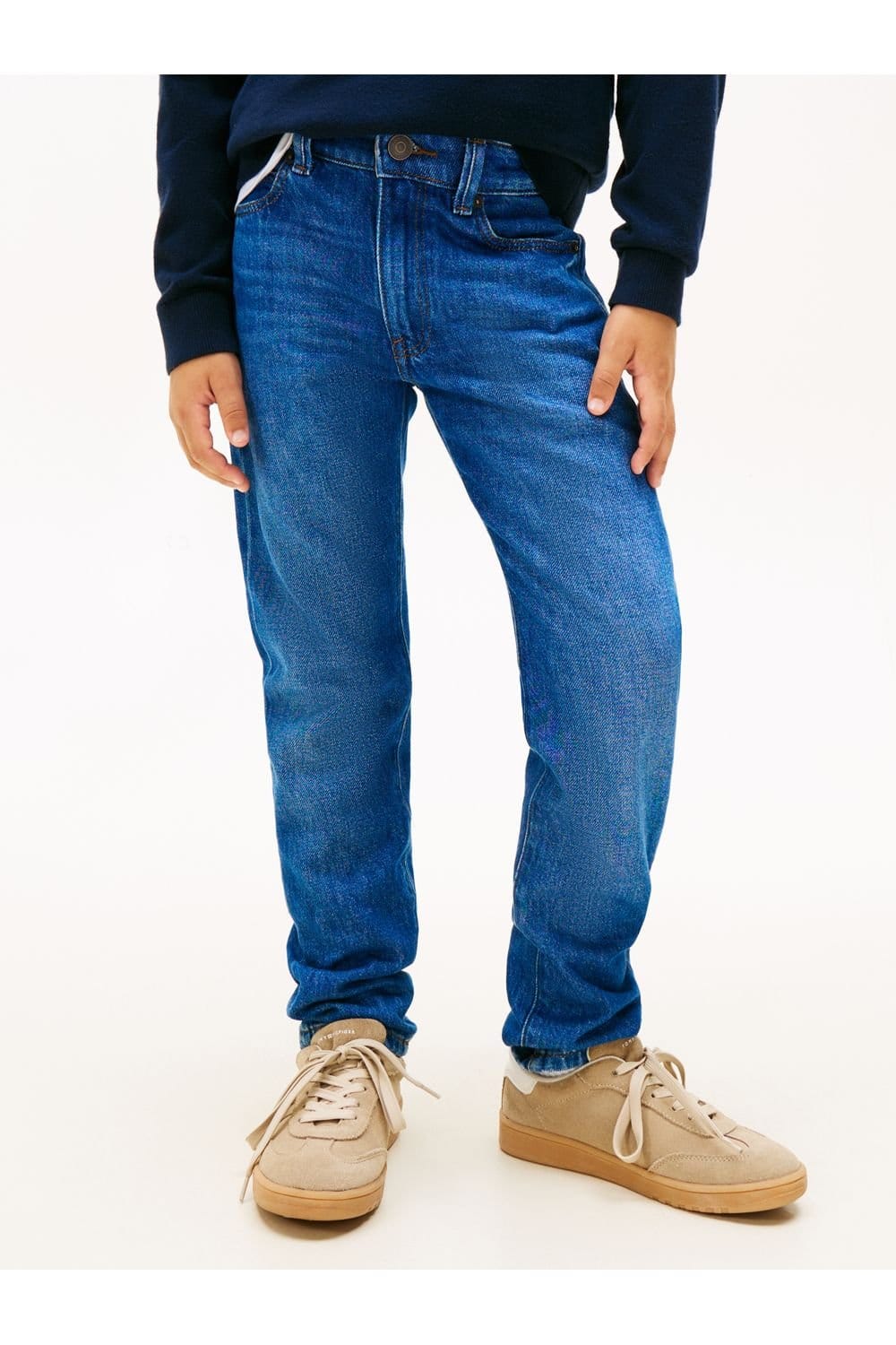 Tommy Hilfiger Tommy Hilfiger Men's Modern Straight Dark Blue Denim Denim - 4