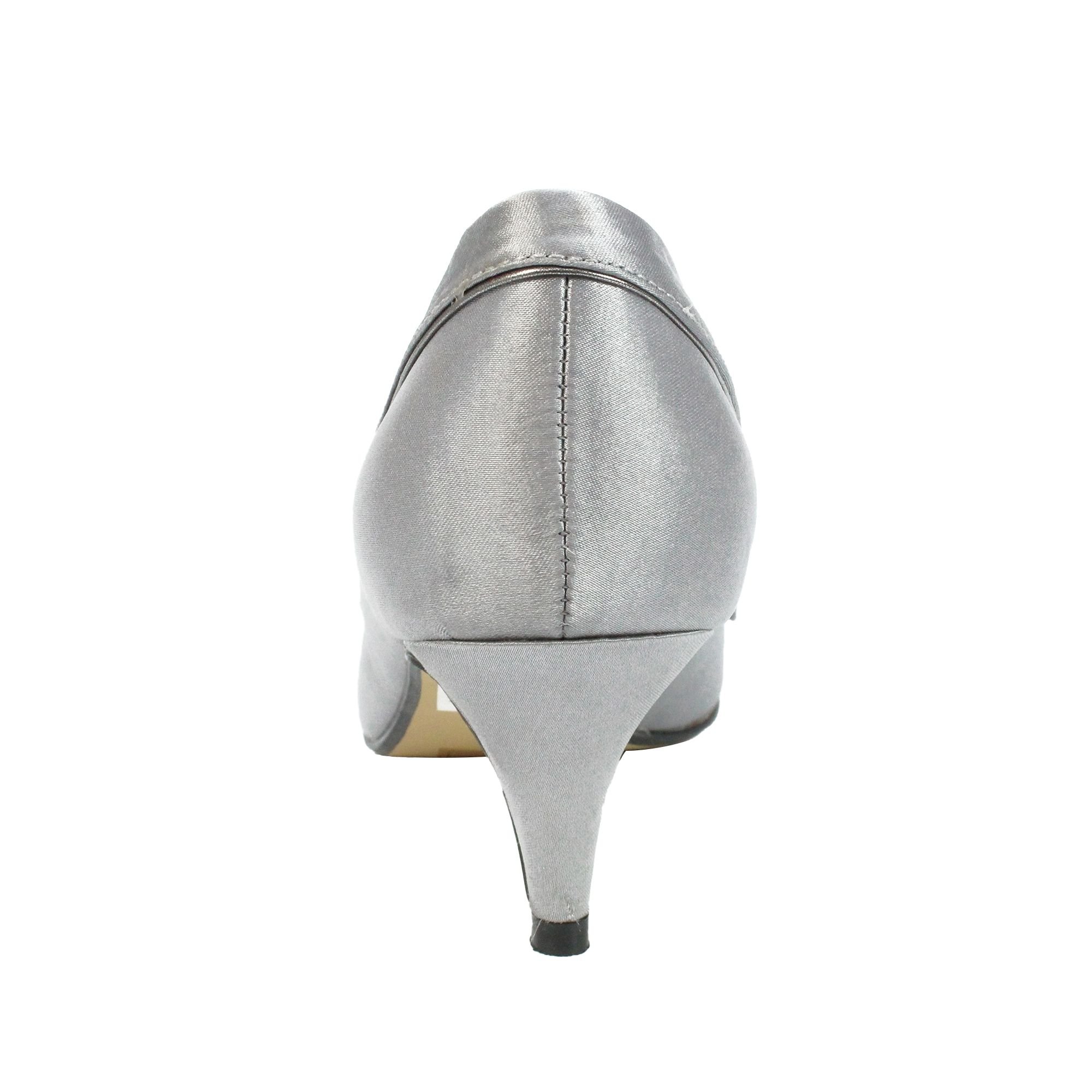 Lunar Lunar Women's Ripley Satin Court Shoes in Grey - 2