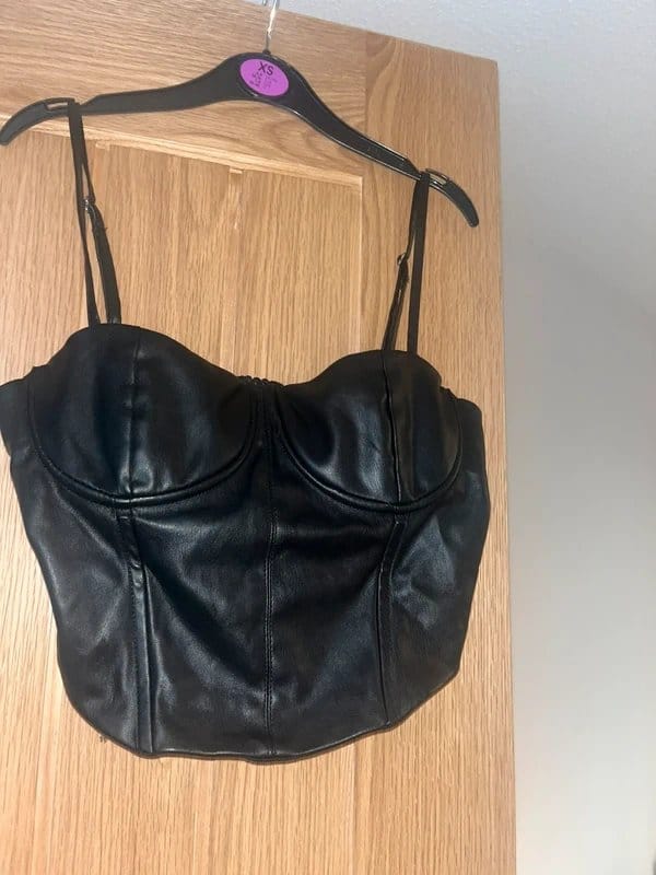 Bershka leather corset top, Bershka - 1
