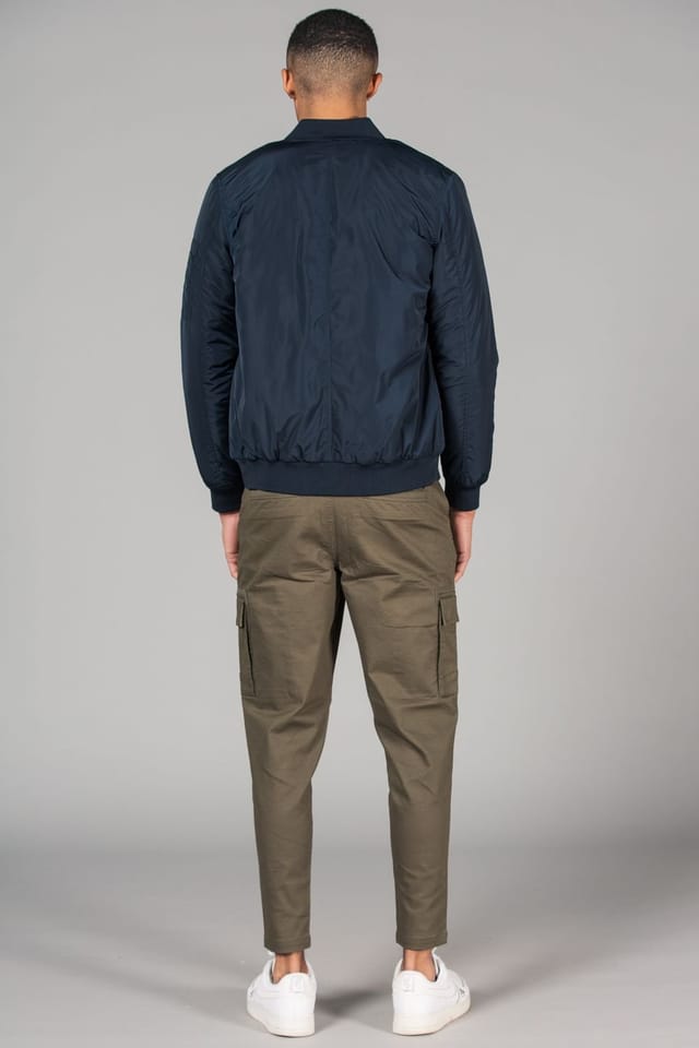 Tokyo Laundry Tokyo Laundry Men's Bomber Jacket with Zip Fastening in Navy - 2