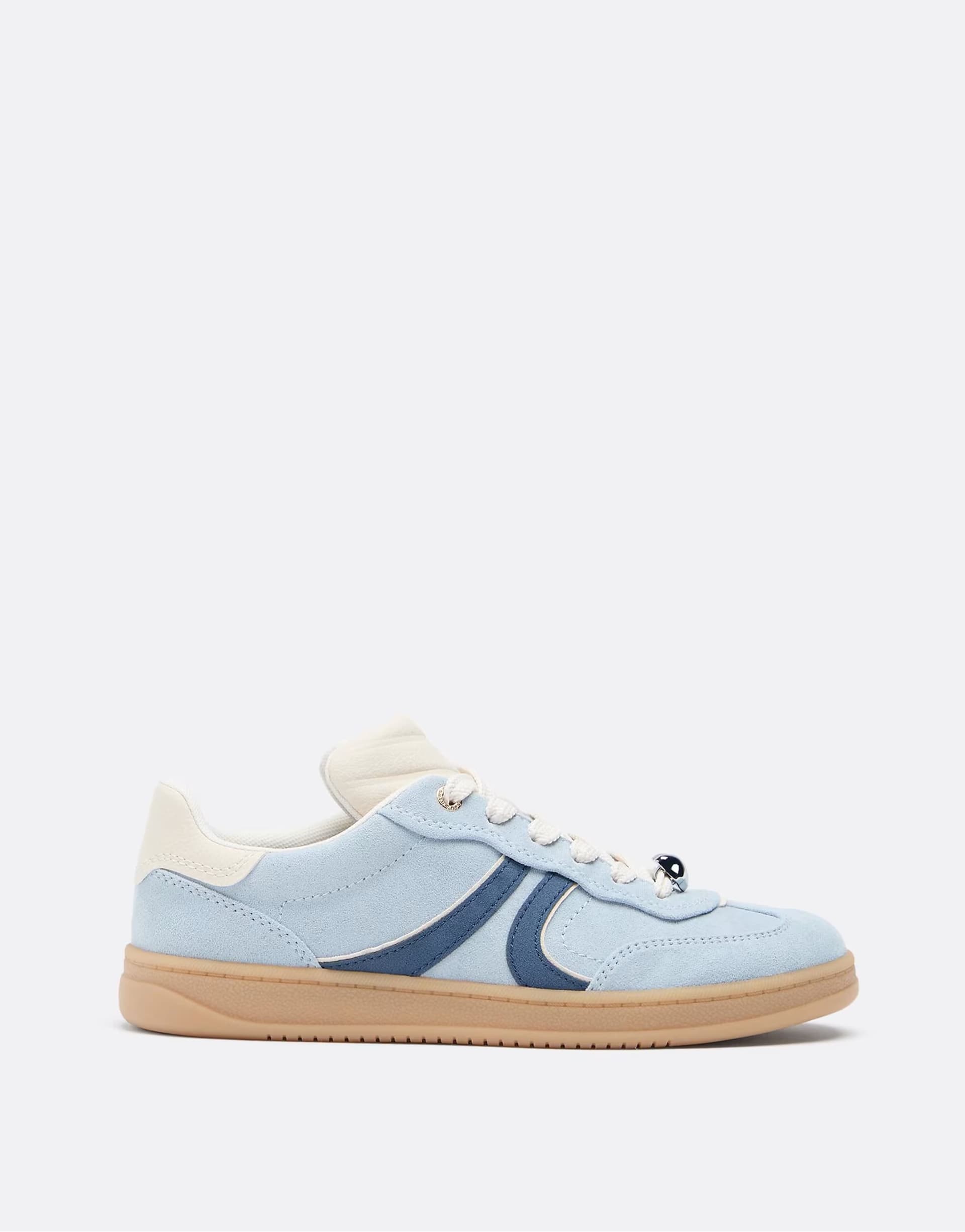 ASOS Stradivarius Casual leather trainers in blue