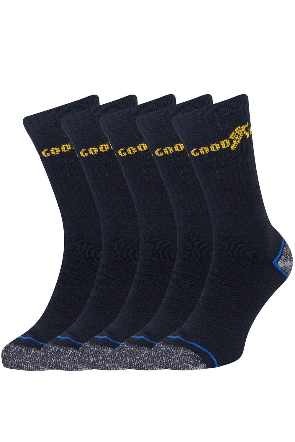 Goodyear Goodyear Men's Heavy Duty Socks (5 Pairs) in Black - 4