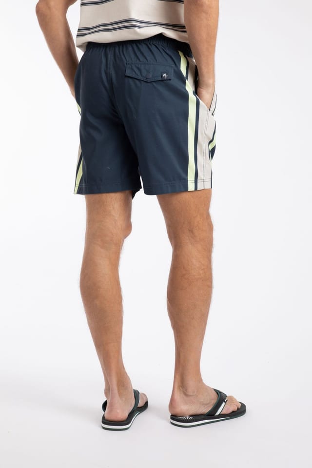 Weird Fish Weird Fish Men's Narwhal Swim Shorts in Navy - 3