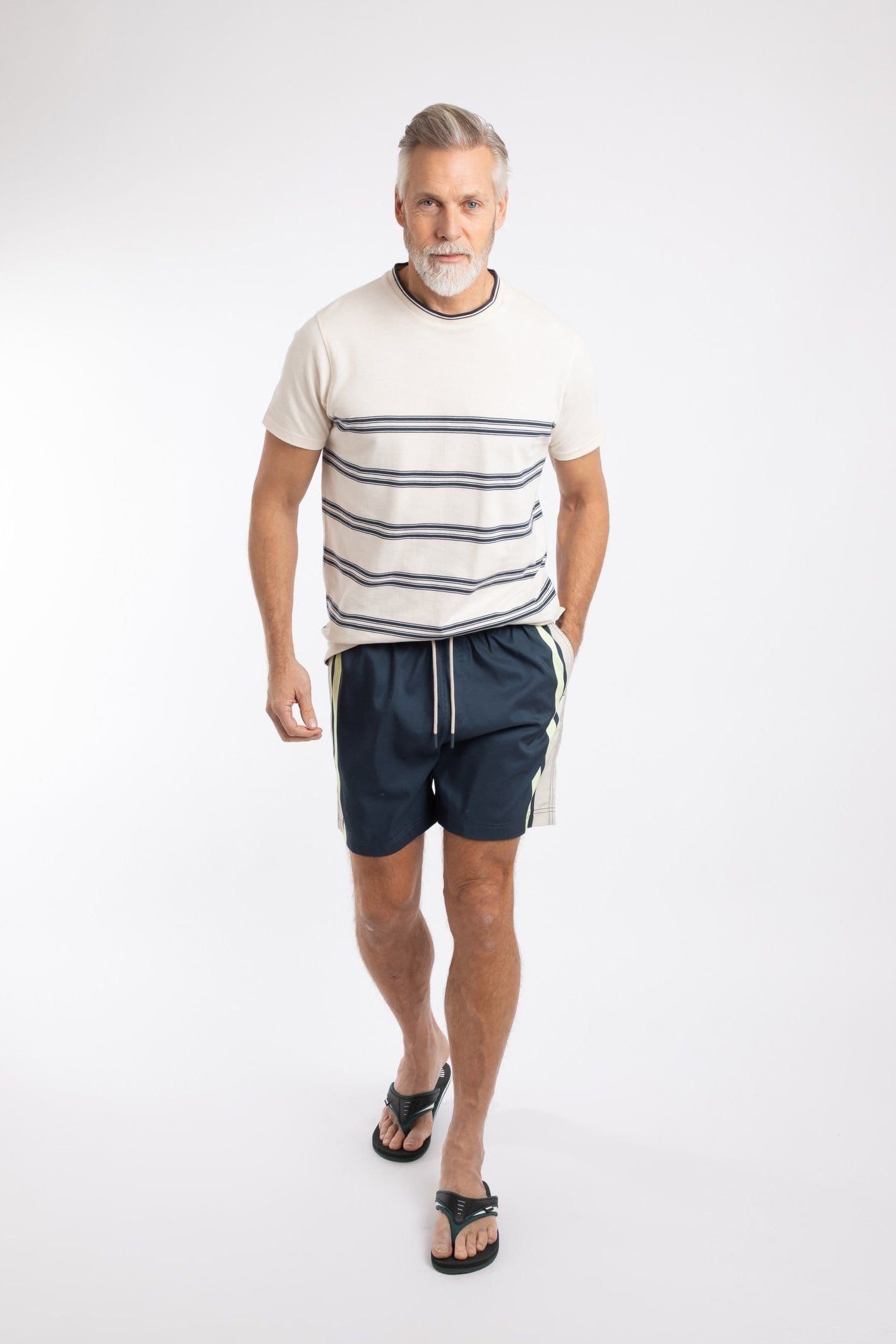 Weird Fish Weird Fish Men's Narwhal Swim Shorts in Navy - 4