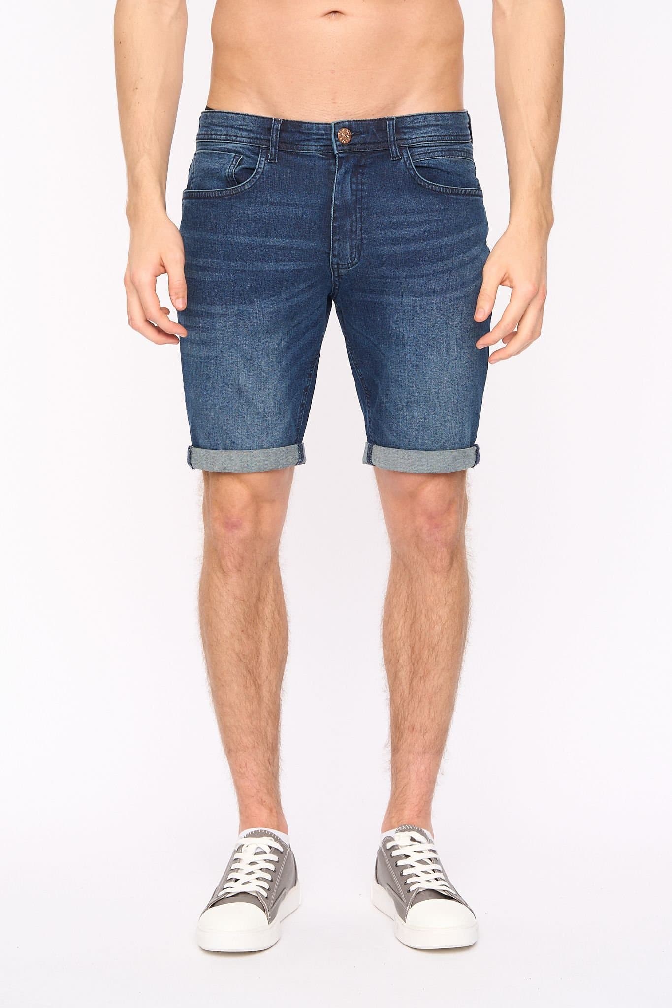 Duck&Cover Duck&Cover Dark Blue Denim Shorts for Men