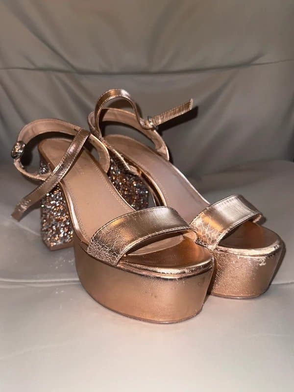 ASOS Design Embellished Platform Heels