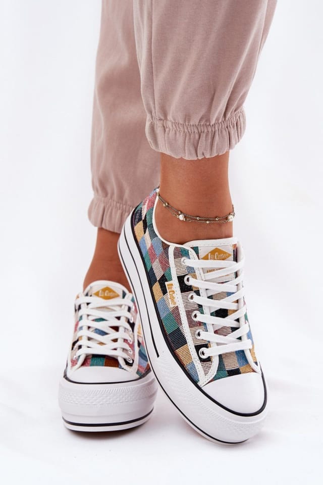 Love Lace Love Lace Women's Platform Textile Sneakers with Soft Insole for Everyday Comfort - 3