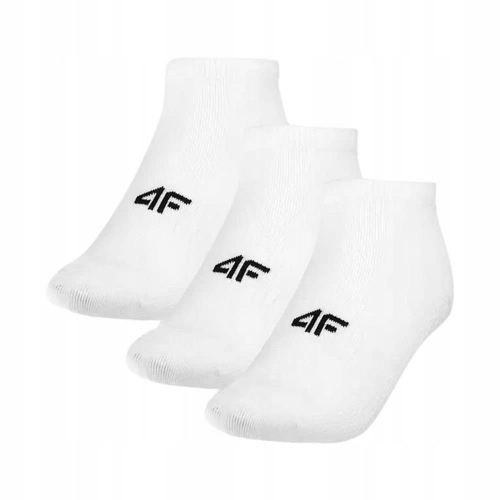 4F 4F Men's Casual Ankle Socks (Pack of 3) in White